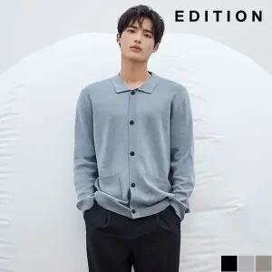 [에디션] 카라 버튼 가디건 (NED1EC1904)