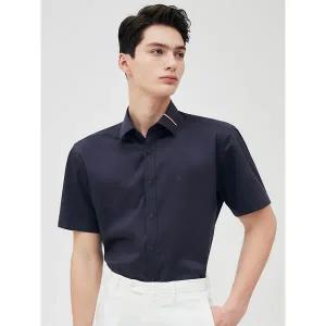 [하프클럽/듀퐁셔츠]카라 트리콜로르 953 컴포터블 반팔 셔츠 다크그레이 SE5MM22HS953SDY