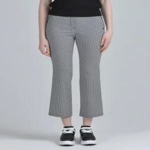 닥스 골프 여성 25SS [PREMIUM] 네이비 써커 세미 부츠컷 팬츠 DNPA5B414N2