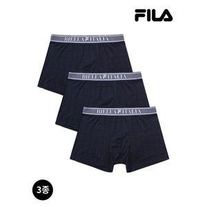 [휠라]체크JQ 데님밴드 남성 드로즈 3매입  FI4DRF2612M DNA _P392699350