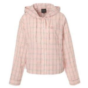 클라이드앤 HC03 여성 후드 체크 점퍼  FPBSH872F