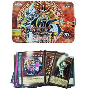 양철판유희왕 데크 132 YUGI PACK3 영어 홀로그램 골든 화이트 드래곤 결투 게임 컬렉션 카드(주석 상자 포