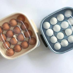 구입날짜 표시기능 16구 계란보관 납작 트레이 케이스
