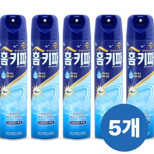 홈키파 우리집 안심 보호막 600ml x 5개입 에어졸 무향/장마모기/여름모기홈키파/대용량살충제/파리살충제