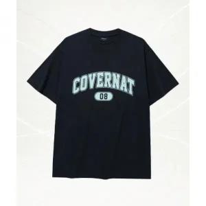 COVERNAT 커버낫 아치 08 로고 티셔츠 Navy CO2502ST23NA 1080267