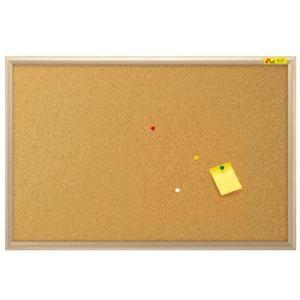 코르크 게시판 알리판 미송프레임 90x60cm 천연콜크핀 코르크보드판