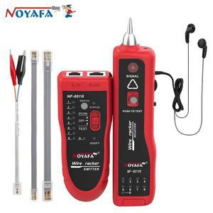 NOYAFA NF-801R 네트워크 케이블 테스터 이더넷 LAN 핸드폰선 추적기 RJ45 RJ11 라인 파인더 LED 조명 내전