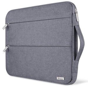 VOOVA 15 15.6 16인치 노트북 슬리브 케이스 손잡이가 있는 방수 컴퓨터 커버백 MACBOOK PRO 16 M1 PRO/MAX 15-16인치 MICROSOFT HP LENOVO ACER ASUS 크롬북 회색
