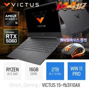 ⓒ HP 빅터스 15-fb3110AX 16GB 2TB WIN11 / 15인치 고성능 게임 영상편집 업무용 코딩용 AI 노트북