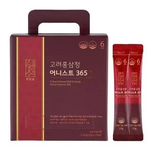 [내일도착] 천양삼 6년근 고려홍삼정 어니스트 365 홍삼스틱10g x 100포, 1개
