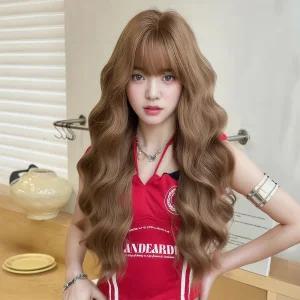 키라비 가발 여성 통가발 긴머리 웨이브 75cm KPE0479