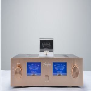 AV Meter AMP case Enclosure / Box Gold Panel amplifier /Iron aluminum