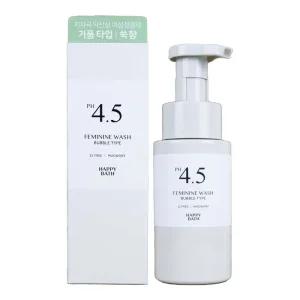 해피바스 PH 4.5 저자극 여성청결제 쑥향 거품 타입 2 유아 보습 여자 질 냉 월경