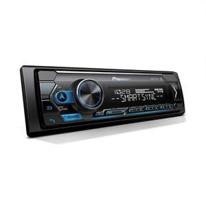 USB/AUX 입력, 스마트폰 연결, 파이오니어 스마트 스닉스, 핸즈프리 통화 기능을 갖춘 MVH-S322BT 블루투스 카 스테레오, 향상된 차량 내 오디오 경험 제공
