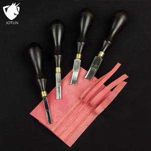 조툰 가죽 와이드 에저 스키버 에지 베벨러 M390 스틸 스키빙/피닝/트리밍 도구 (로즈우드 핸들)