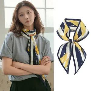 엔비 여성 골든 홀스 스카프 사각 삼각 반다나 가방 꾸미기 빅 패턴 롱 쁘띠 방도