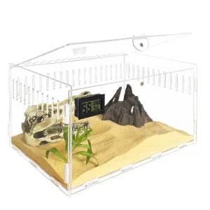 투명 아크릴 도마뱀 소라게 개구리 거미 조경 사육장
