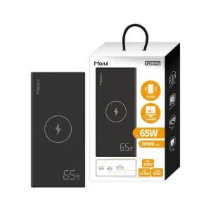 Morui PD 65W 유무선 보조배터리 TL30 Pro 30000mAh 블랙