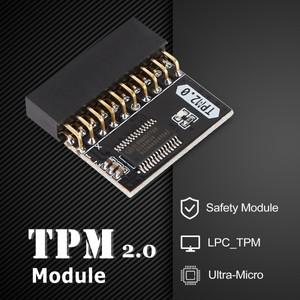 TPM 2.0 암호화 보안 모듈 20핀 모듈 마더보드 교체 부품 메모리 모듈 기가바이트 플랫폼용 4GB