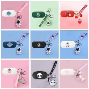 소니 호환  WF-C510/WF-C500/WF-C710N 케이스 귀여운 동물/복숭아/아보카도 만화 C500N 용 실리콘 블루투스