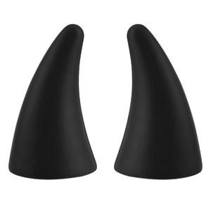 자동차용 가넥 2PCS 데빌 혼 스티커 범퍼 장식 - 멋진 안테나 토퍼 자동차 트럭 헬멧 오토바이용 충돌 방지 (블랙)
