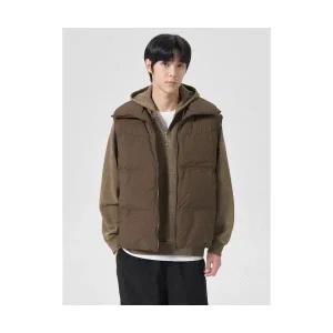 {매장정품}에잇세컨즈 8SECONDS 하이넥 패딩 베스트 브라운264Y38EYED203356