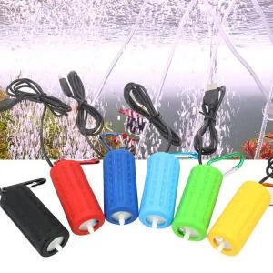 휴대용기포기 낚시 기포 발생기 물고기 탱크 미니 USB 음소거 수생 테라리움 필터 수족관 산소 공기 펌프