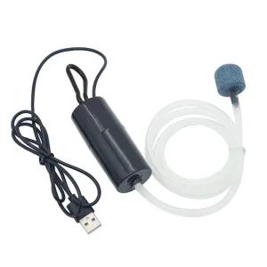 휴대용기포기 낚시 기포 발생기 수족관 산소 공기 펌프 어항 USB 무소음 에어 컴프레서 에어레이터 휴대용