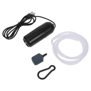 휴대용기포기 낚시 기포 발생기 미니 산소펌프 1세트 블랙 소형 공기 USB 어항 물고기 탱크 에어레이터 수