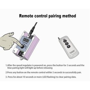 -BOFF 2X 무선 원격 제어 DC 모터 속도 LED 조명 전기 선형 액추에이터 용 PWM 디밍 모듈 스위치