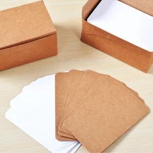 크라프트 메모 메세지 카드 100매 1박스 메모지 메모종이 메모용지 명함메모