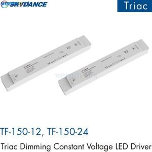 Skydance 40W 75W 150W Triac 디밍 정전압 LED 드라이버 푸시 스위치 DC12V 24V 가능 전원 공급 장치 위상