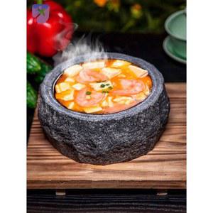 돌솥 솥밥 내추럴 누룽지 그릇 식당 뚝배기 돌뚝배기 돌냄비 미니