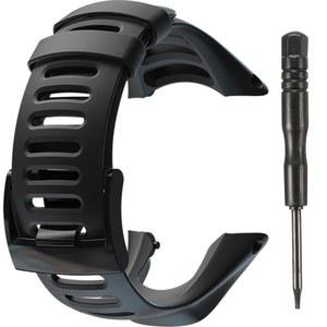 SUUNTO AMBIT2 AMBIT3 스포츠 블랙 방수 스트랩 스틸 걸쇠 1PCS 시계 고무 밴드 스테인레스
