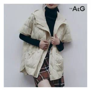 더엣지 [TAG가]198,000원 구스 다운 케이프 베스트 조끼 WXDV6G01 815060