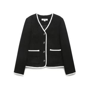 나이스클랍 [최초가:329,000원] 브이넥 배색포인트 자켓 A251PWJ105 334483