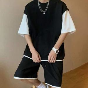 여름 베이직 반바지 츄리닝 세트 올데이 데일리 반팔