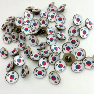 태극기 뱃지 경축일 브로치 선물 기념일 핀-WEAAC97