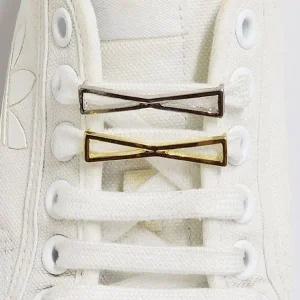 신발장식 신발끈 메탈 버클 장식 리본-WE4071D