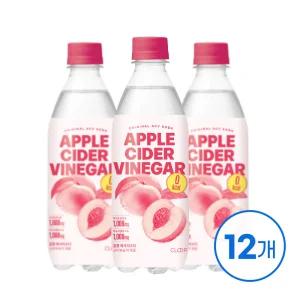 클룹 애사비소다 신비복숭아 제로 500ml 12입