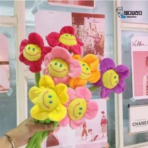 테디브라더 스마일꽃 인형 꽃다발 졸업식 장미꽃