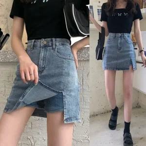 VIDS-SS1655 데님 스커트 치마바지
