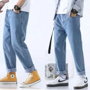 와이드 청바지 남성 루즈핏 데님팬츠 데일리룩