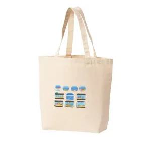 [라일리] Rly 캔버스백 토트백 어항 인테리어 물고기 디자인 다
