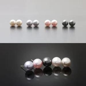 14K 스와로브스키 크리스탈 진주 제작 귀걸이 8mm (WFK3BO7)
