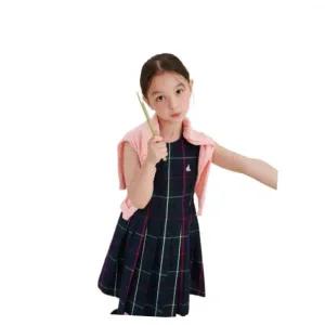 빈폴 BEANPOLE KIDS 시어서커 체크 민소매 원피스반소매 크롭 셔츠 세트 그린 (BI5371G07M) BI5371G07M 46