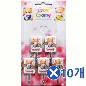 캐릭터전사 벽후크 5Px10개-랜덤발송 문걸이도어훅 (WFK141Z)