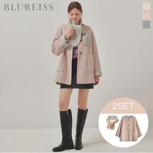 머플러셋 핸드메이드 하프 코트_B5W1CT1511