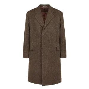 오라리 울 트위드 코트 A24AC01LS BROWNTWEED