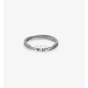 [DIOR]디올 CD Icon 브레이드 가죽 팔찌 B1973HOMLE_D005
